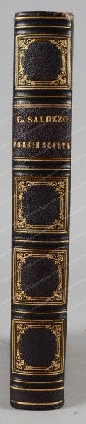 SALUZZO Cesare Poesie scelte, Pignerol, 1857. In-4°, doré sur tranches, reliure italienne...