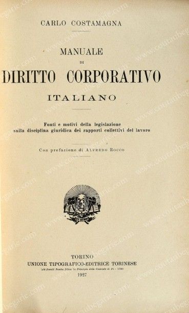 GENTILI Alberico Studi dell' avvocato Giuseppe Speranza, Rome, 1910, Seconde Partie....