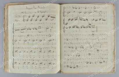 [Prince de Ligne] Partition imprimée intitulée «Trois sonates pour la Harpe avec...