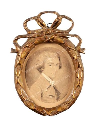 École ÉTRANGÈRE du XIXe siècle Portrait du Comte Axel de Fersen (1755-1810). Miniature...