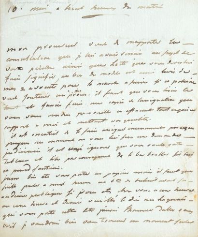 ANTRAIGUES Louis-Alexandre Comte d' (1753-1812) Lettre autographe signée Louis d'Antraigues,...