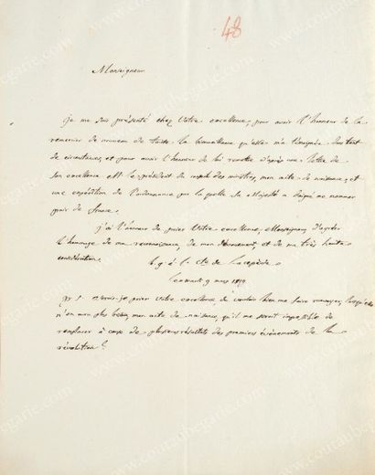 LACEPEDE Bernard-Germain, Comte de (1756- 1825) Chancelier de la légion d'honneur....