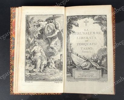 Torquato Tasso La Gerusalemme Liberata, publié à Paris, chez Marcello Prault, 1768,...