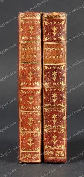VOCABOLARIO PORTATILE Publié à Paris, chez Marcello Prault, 1768, 1 volume, texte...