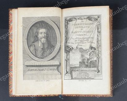 CORSINI Bartolomeo Il Torracchione Desolato, publié à Londres, chez Marcello Prault,...
