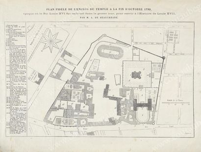 null PRISON DU TEMPLE. Plan fidèle de l'enclos du Temple, à la fin d'octobre 1792,...