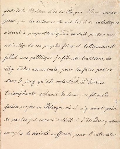 null LOUIS-CHARLES, prince de France, duc de Normandie (1785-1795). Devoir d'écriture...