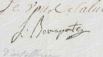 BONAPARTE Louis (1778-1846) Alors général d'infanterie. Pièce autographe signée L....