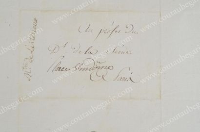 BONAPARTE Louis (1778-1846) Alors général d'infanterie. Pièce autographe signée L....