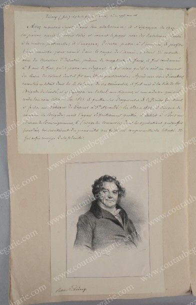 VIDOCQ Francois-Eugene (1775-1838) Lettre manuscrite signée Vidocq adressée à «Messieurs...