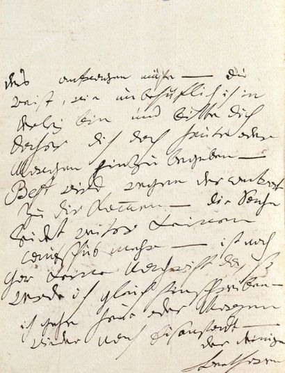BEETHOVEN Louis (1770-1827) Lettre autographe signée Ludwig adressée à Monsieur de...