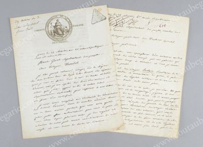 GUIOT Florent (1755-1834), député de la Convention Lettre autographe signée Florent...