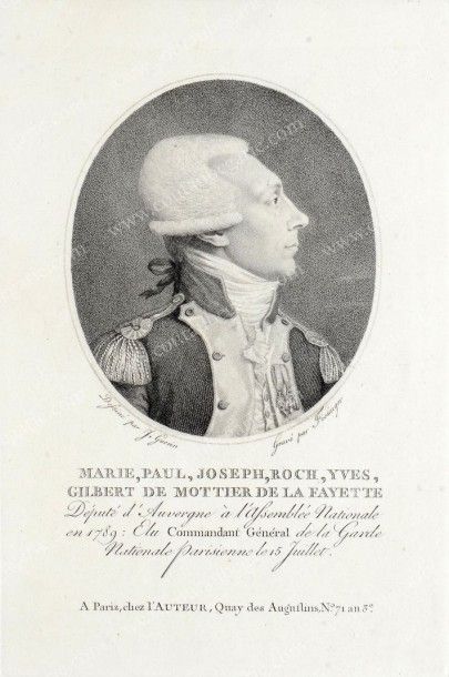 LAFAYETTE Adrienne marquise de la, née de Noailles (1759-1807) Lettre autographe...