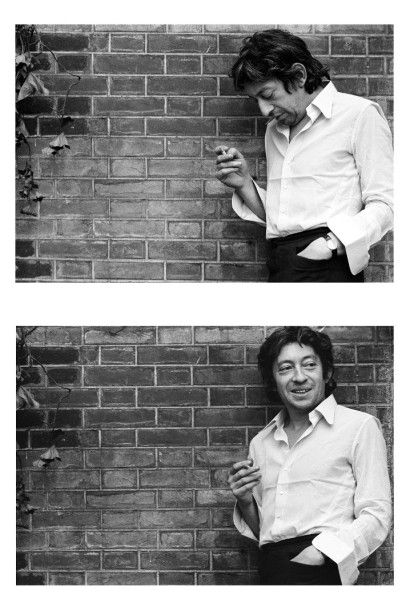 null Gainsbourg, Serge Serge Gainsbourg. Portrait à la cigarette, rue de Verneuil....