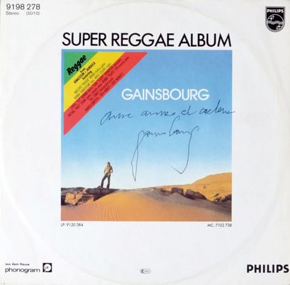Gainsbourg, Serge Disque dédicacé. Super maxi 45T Reggae Album. «Daisy Temple» et...