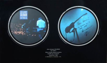 Goldman, Jean Jacques Double disque de platine pour l'album "Jean Jacques Goldman...