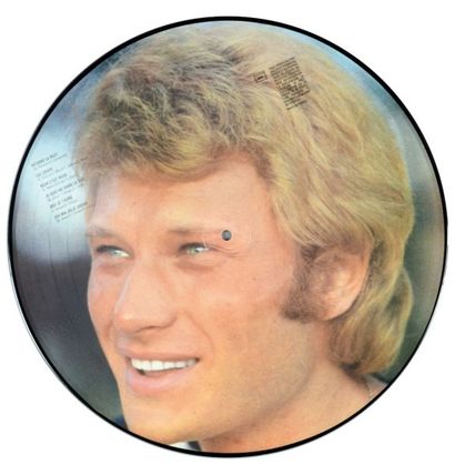 Hallyday, Johnny Picture disque 33 tours Johnny Hallyday. Double face, album «Que...