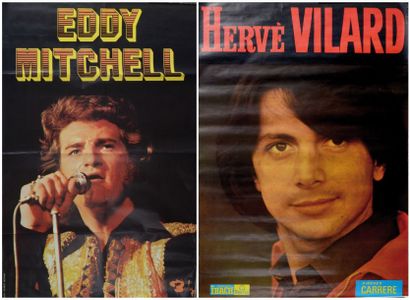 null Mitchell, Eddy / Vilard Hervé Une affiche originale d'Eddy Mitchell de 1974....