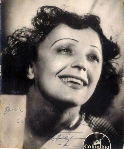 null Piaf, Edith Un carton d'invitation pour sa première à l'Olympia datée du 24...
