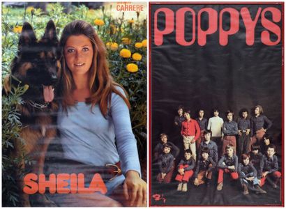 null Sheila / Poppys Une affiche originale de Sheila de 1972. Format: 40x60 cm. Encadrée...