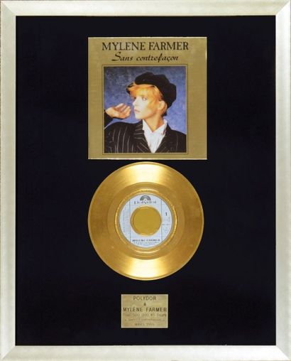 Farmer, Mylène Disque d'Or pour le titre «Sans contrefaçon». Certifié par Polydor...