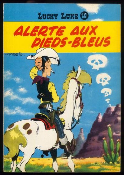 MORRIS LUCKY LUKE 10. Alerte aux pieds bleus. Edition originale belge à l'état proche...