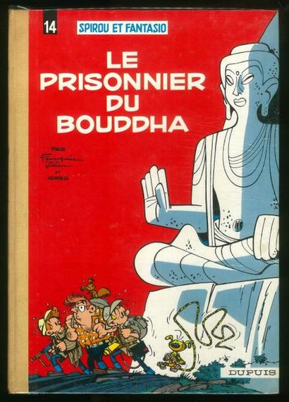 FRANQUIN SPIROU 14. Le prisonnier du Bouddha. Edition originale au dos pincé crème....
