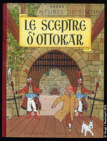 HERGÉ TINTIN 08. Le sceptre d'Ottokar. B1. Edition originale couleurs (1947). Dos...