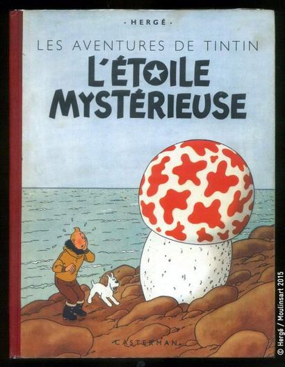 HERGÉ TINTIN 10. L'étoile mystérieuse. A18. Casterman 1942. Edition originale. Album...