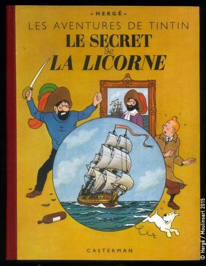 HERGÉ TINTIN 11. Le secret de la Licorne. A20 (avec numéro d'autorisation). Edition...