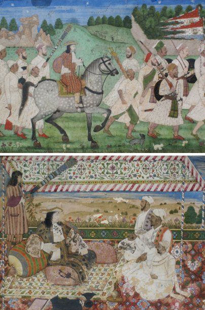 Art Moghol, Inde du Nord, début XVIIIe siècle....