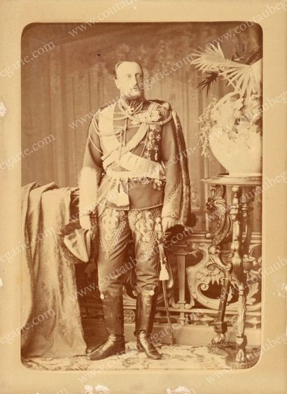 null NICOLAS NICOLAIEVITCH, grand-duc de Russie. Portrait photographique signé Karl...
