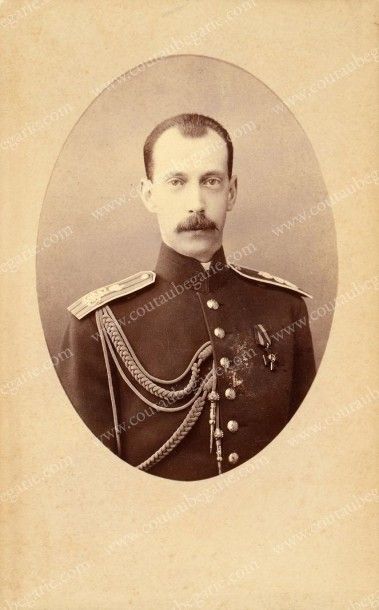 null PAUL ALEXANDROVITCH, grand-duc de Russie. Portrait photographique signé Alexandre...