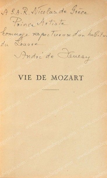 HEVESY de André Vie de Mozart, Les Editions des Portiques, Paris, 1933, tranche haute...