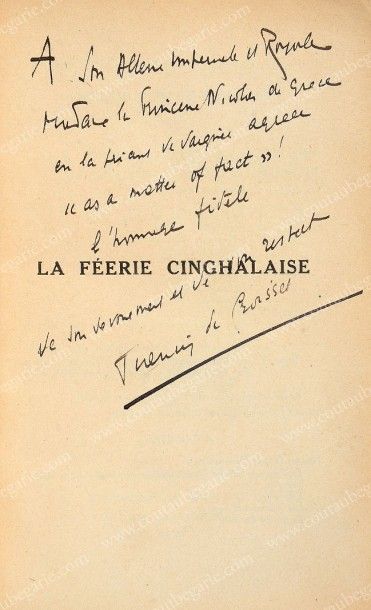 null CROISSET de Francis, La féerie Cinghalaise, Editions Bernard Grasset, Paris,...