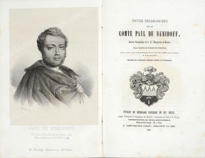 [DEMIDOFF Paul] Notice nécrologique sur le Comte Paul de Demidoff, ancien chambellan...