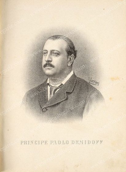 [DEMIDOFF Paul] Principe Paolo Demidoff, recueil manuscrit composé de lettres de...