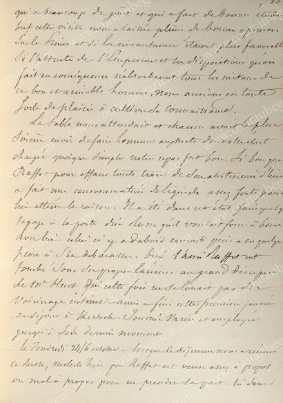 [DEMIDOFF Anatole] Journal du voyage scientifique de Mr. A. Demidoff, juin 1837....