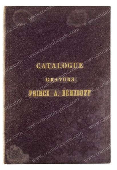 [DEMIDOFF] Catalogue of very first choice collection of proof modern engravings of...