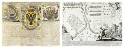Ecole étrangère du XVIIIe siècle Lot de 3 cartes géographiques: Carte du gouvernement...