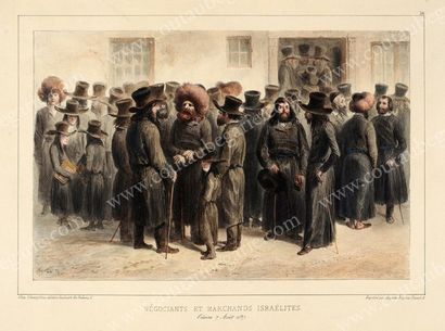RAFFET AUGUSTE (1804-1860) Négociants et marchands israélites à Odessa, le 7 août...
