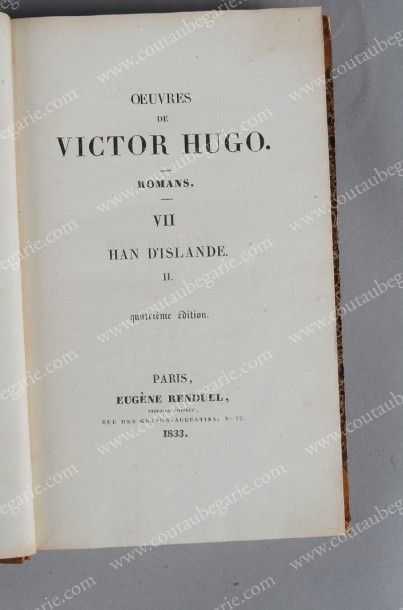 null [BIBLIOTHEQUE DU TSAR ALEXANDRE II]. HUGO Victor. Han d'Islande, quatrième édition,...