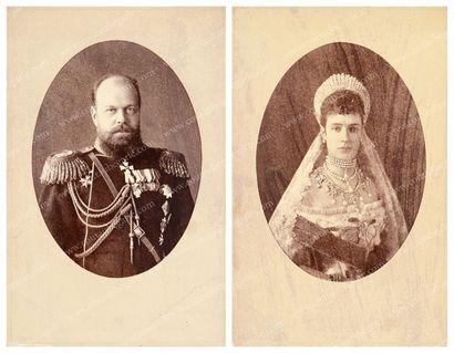 null ALEXANDRE III, empereur de Russie et MARIA FEODOROVNA, impératrice de Russie....
