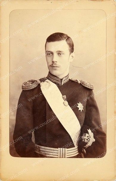 null GEORGES ALEXANDOVITCH, grand-duc de Russie. Portrait photographique signé Serge...