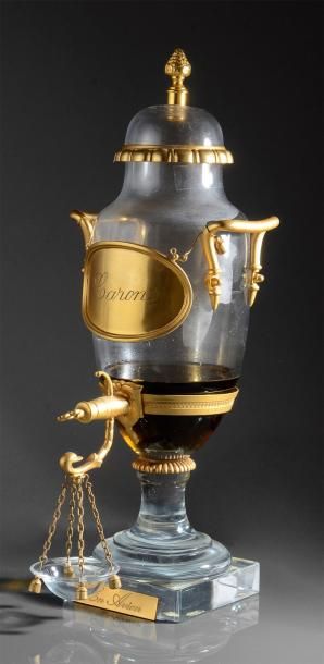Caron «En Avion» - (1932) Importante fontaine à parfum de style baroque en cristal...