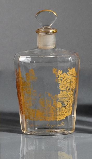 Houbigant «Parfum d'Argeville» - (1917) Flacon en cristal incolore de Baccarat de...