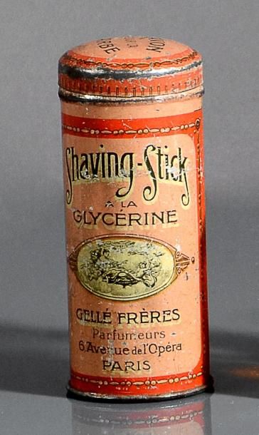 GELLE FRERES «Shaving Stick» - (années 1920) Tube pour baton de savon à barbe en...