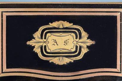 Louis Toussaint Piver - (années 1860-1870) Luxueux coffret rectangulaire galbé en...