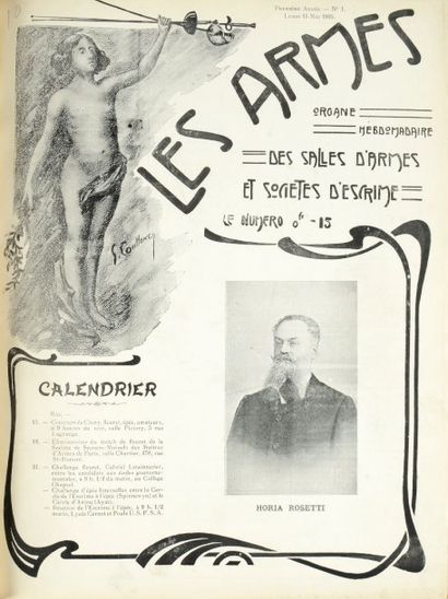 null Les Armes. Ensemble de 3 tomes 1/2 reliure des années 1905, 1906 et 1907.