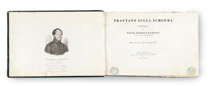 null Conte Michele GAMBOGI. «Trattato sulla Scherma» 1837. Ranieri Fanfani, Milano....